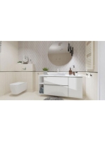 Arezzo design Monterey oldalszekrény 40x63,5 cm, 1 ajtóval, matt fehér AR-167610