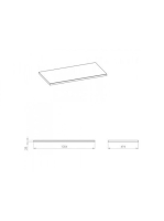 Arezzo design Nevada fehér mosdópult 49,4x100 cm AR-167690