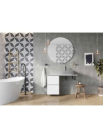 Arezzo design Monterey 40 oldalszekrény 2 fiókkal, magasfényű fehér AR-167728