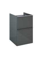 Arezzo design Monterey 40 oldalszekrény 2 fiókkal, magasfényű antracit AR-167729