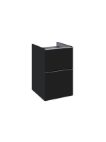 Arezzo design Monterey 40 oldalszekrény 2 fiókkal, matt fekete AR-168112