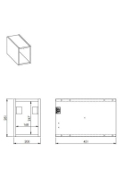 Arezzo design Monterey Slim 20 polcos elem, matt fekete AR-168115