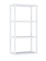 Arezzo design Monterey függőpolc üveggel 40x80 cm, matt fehér AR-168187