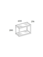 Arezzo design Monterey függőpolc üveggel 40 cm, fehér AR-168189