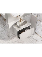 Arezzo design márványpult 141x46 cm, matt világos szürke AR-168201