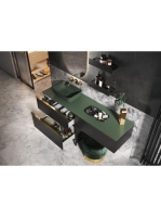 Arezzo design Click-Clack lefolyó, matt zöld AR-168280