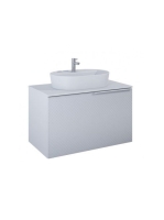 Arezzo design Malibu matt szürke alsószekrény 1+1 fiók, 90 cm AR-168384