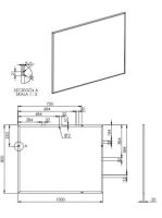 Arezzo design fordítható tükör keretben 100x80 cm, króm AR-168424
