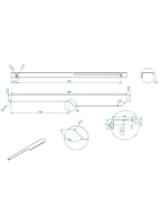 Arezzo design Monterey fogantyú 40 cm, arany AR-168651