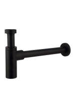 Arezzo design Round matt fekete modsószifon AR-220B