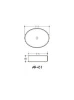 Arezzo design Phoenix mosdótál - lefolyó szürke AR-461