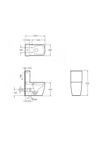 Arezzo design Montana perem nélküli monoblokk WC tartállyal AR-502R