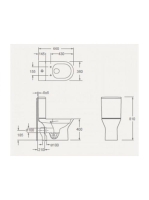 Arezzo Design Vermont perem nélküli monoblokk WC csésze vario kifolyású AR-602R