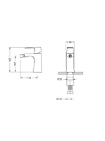 Arezzo design Wakefield bidé csaptelep AR-7023