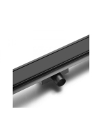 Arezzo design 2in1 800 mm-es rozsdamentes acél folyóka, matt fekete AR-800MBD