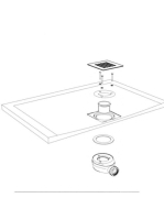 Arezzo design SOLIDSoft zuhanytálca 80x80 cm, lefolyóval, beton AR-8080C