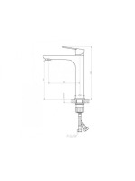 Arezzo design Blackfield Magasított mosdócsaptelep AR-8802