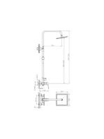 Arezzo design Blackfield Zuhanyrendszer (komplett) AR-8805