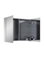 Arezzo design Medium tükrös szekrény 80 cm, Technobox-al, 2 ajtóval AR-904658