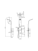 Arezzo design Colorado zuhanypanel AR-9108