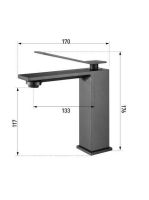 Arezzo design Rockfield mosdócsaptelep, fekete AR-9901BL