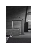 Arezzo design Rockfield magasított mosdócsaptelep, fekete AR-9902BL