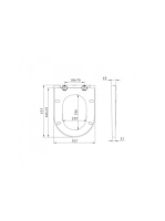 Arezzo design Vermont Soft close WC ülőke (HDA277) AR-VSC