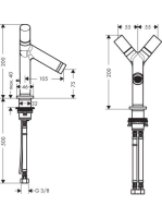 Axor Starck kétkaros mosdócsaptelep 10030000