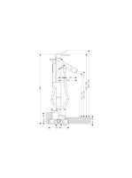 Axor Starck szabadonálló kádcsaptelep 10456000