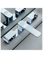 Axor Urquiola 3-lyukú mosdócsaptelep dekorlappal 11040000