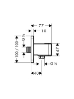 Axor Urquiola zuhanytartó egység 11626000