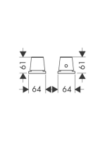 Axor Starck Organic 2-lyukú termosztátos kádcsaptelep színkészlet 12422000
