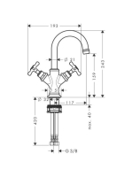 Axor Montreux kétkaros mosdócsaptelep kézmosóhoz 16505820