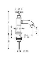 Axor Montreux hidegvizes mosdócsaptelep 16530820