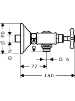 Axor Montreux kétkaros zuhanycsaptelep 16560820