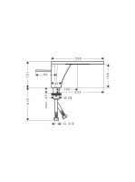 Axor Massaud mosdócsaptelep 110 lefolyógarnitúra nélkül 18010000