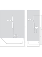 Axor Citterio M króm zuhanyszett 27991000
