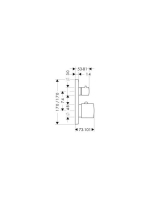 Axor Citterio M termosztátos csaptelep színkészlet elzárószeleppel 34705000