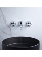 Axor Citterio E 3-lyukú mosdó csaptelep takarórozettával 36107000