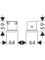 Axor Citterio E 2-lyukú kádcsaptelep 36412000