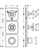 Axor Citterio E termosztát színkészlet rozettával 36704000