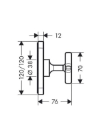 Axor Citterio E elzárószelep színkészlet 36771000