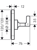 Axor Citterio E Trio/Quattro színkészlet szelepekkel 36772000