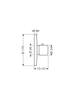 Axor Uno2 Highflow termosztátos csaptelep színkészlet 38715000