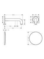 Axor Citterio elektronikus mosdócsaptelep 220 mm-es kifolyóval 39118000