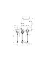 Axor Citterio 3-lyukú fordítókaros mosdócsaptelep 39135000