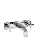 Axor Citterio 3-lyukú mosdócsaptelep falsík alatti szereléshez, 226 mm-es kifolyóval, keresztfogantyúkkal 39144000