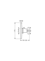 Axor Citterio Highflow termosztátos csaptelep színkészlet 39716000