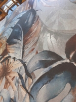 Boxer Artwork Blue Wild Falburkolat | Padlólapok és Csempék