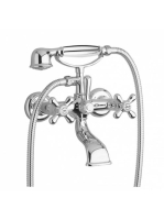 Bugnatese Old'800 kádcsaptelep zuhanyszettel, arany 001DO